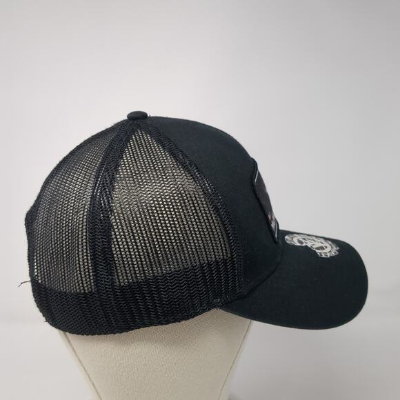 Yee Yee Snapback Trucker Hat Black One Size Adjustable Embroidered Mesh Back - Picture 5 of 10